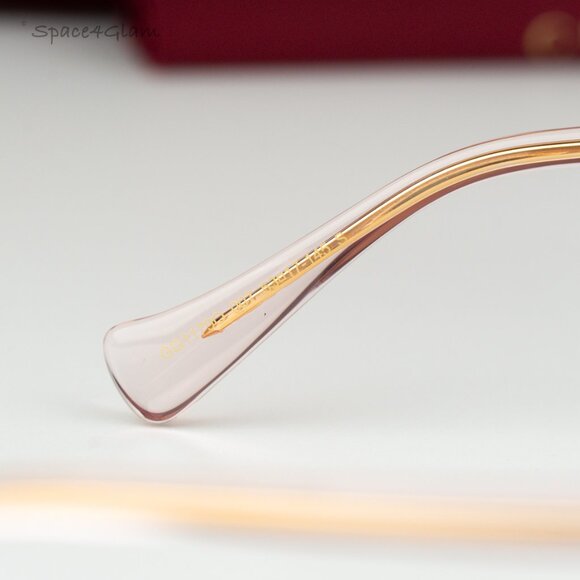 Gucci Women Eyeglasses Transparent Pink Demo Cat Eye GG1179O 007 BRAND NEW - Picture 6 of 9